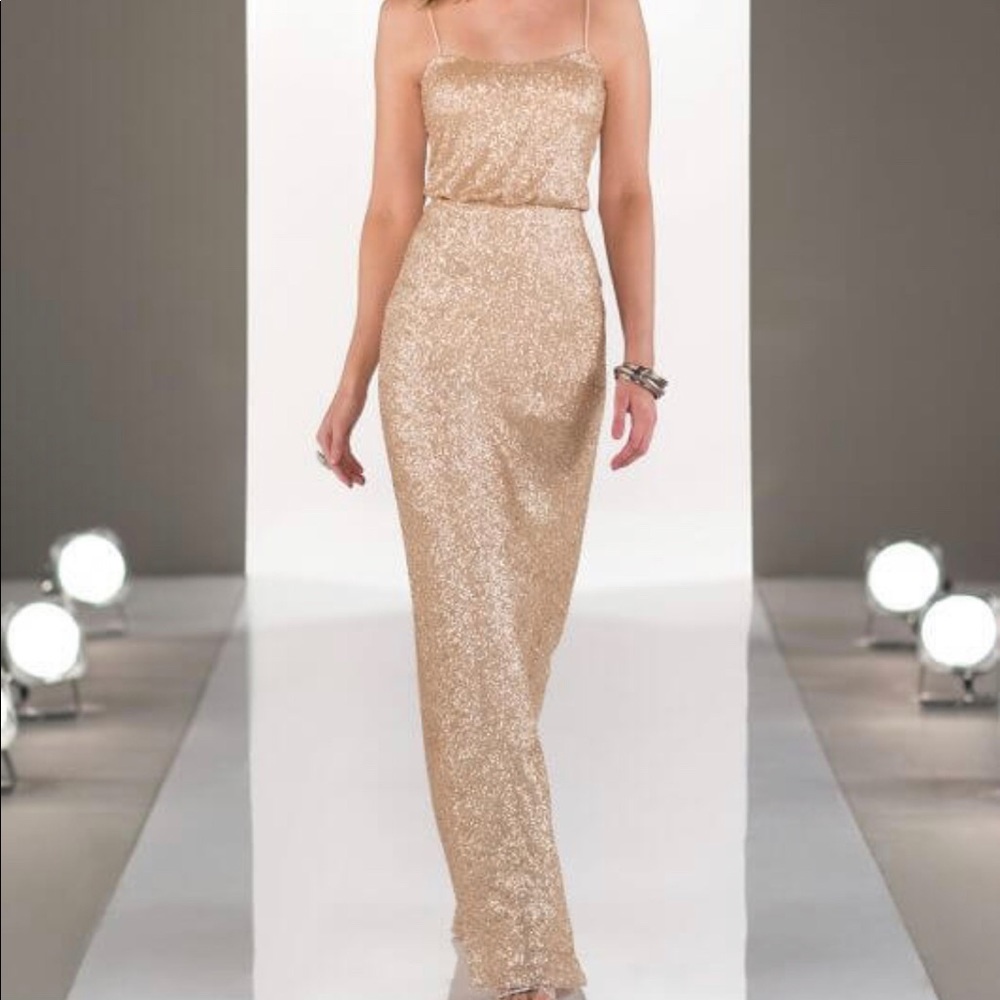 Rose Hold Sequin Sorella Vita brides maid dress